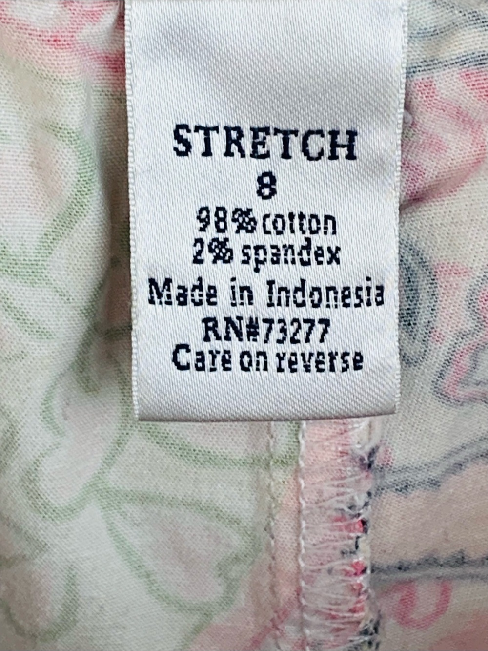 Croft & Barrow Paisley Skort - Pink, Green & Peach - Picture 6 of 8